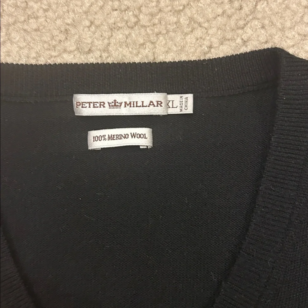 Peter Millar Pure Merino Wool V Neck Sweater